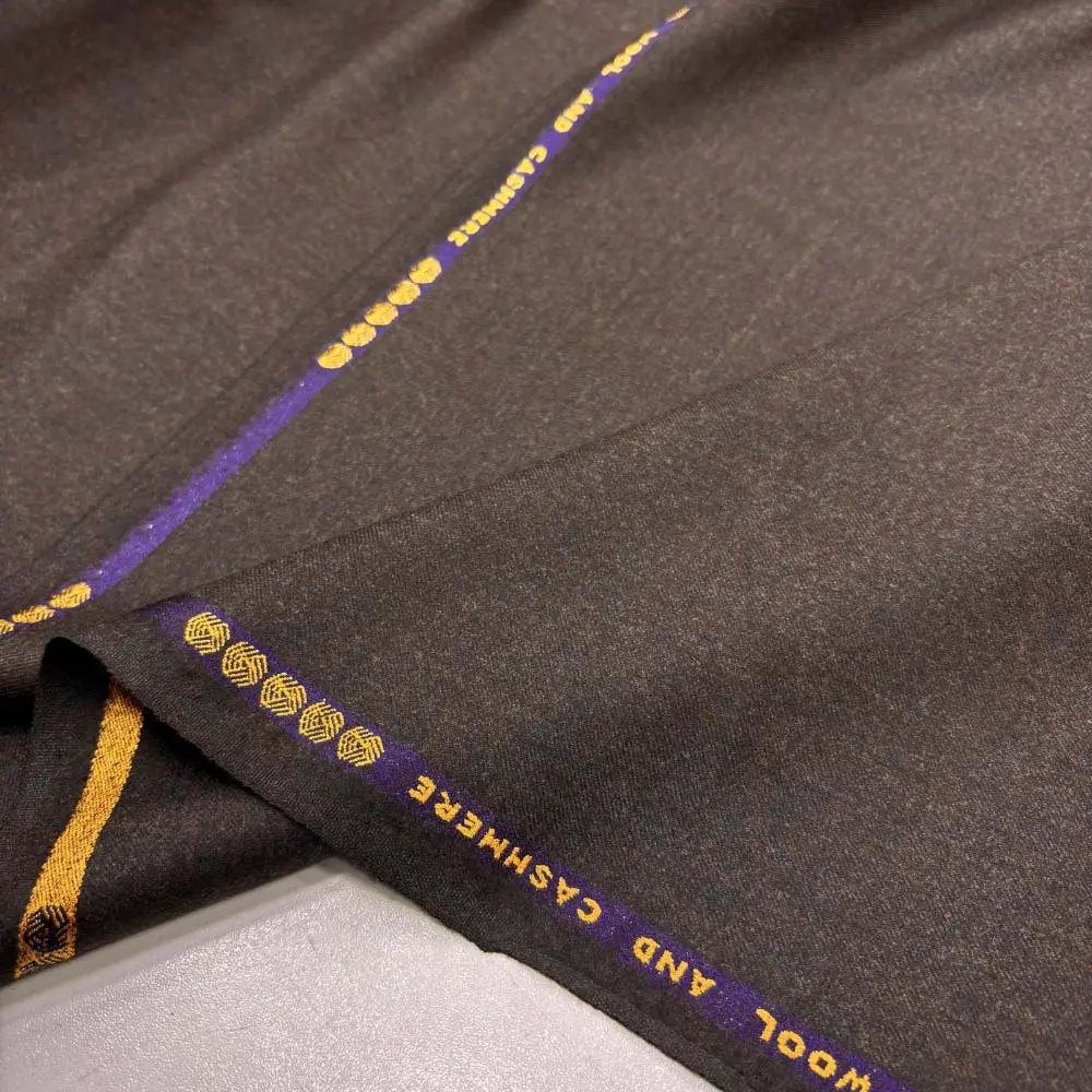 İthal Yün Flanel Kumaş Kahverengi