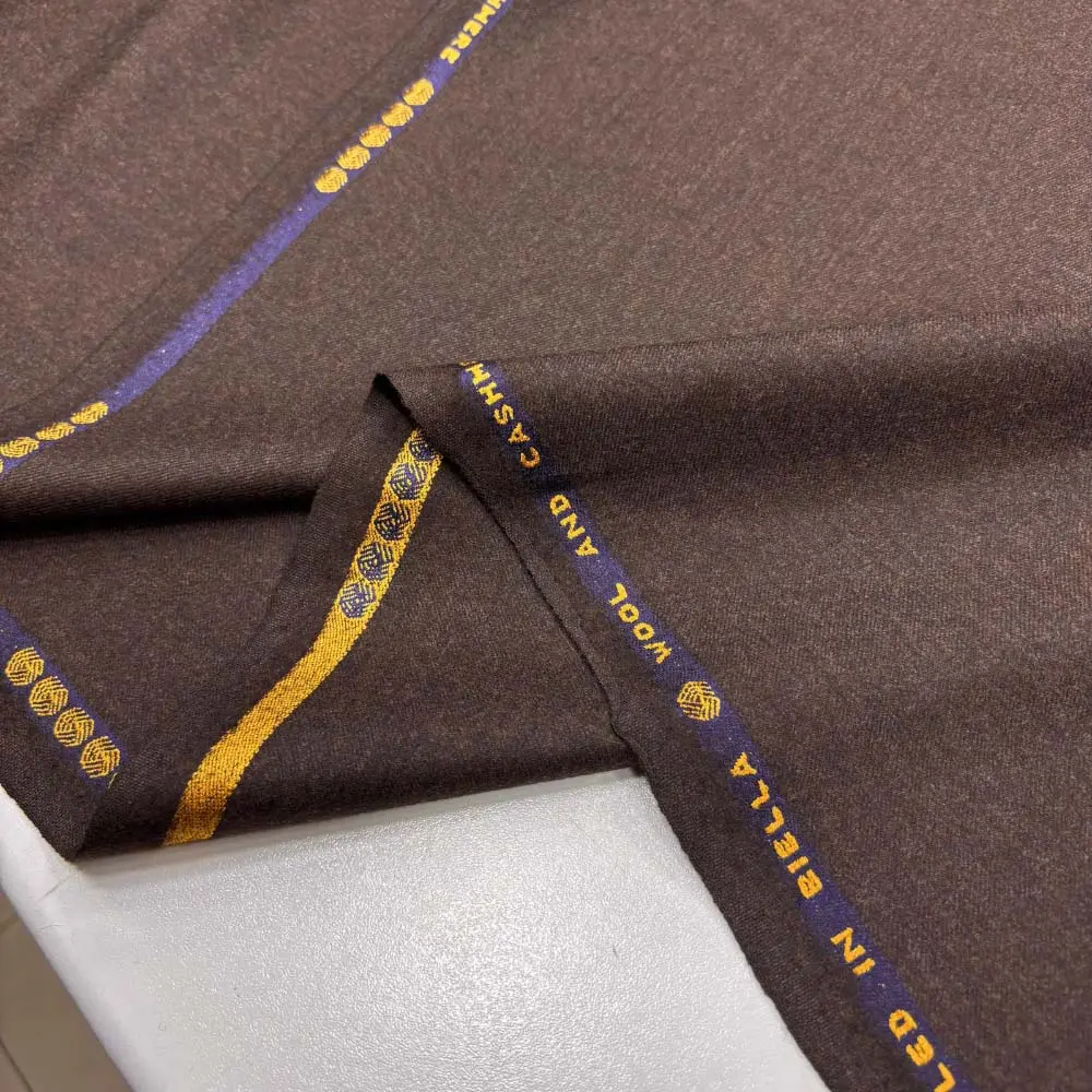 İthal Yün Flanel Kumaş Kahverengi