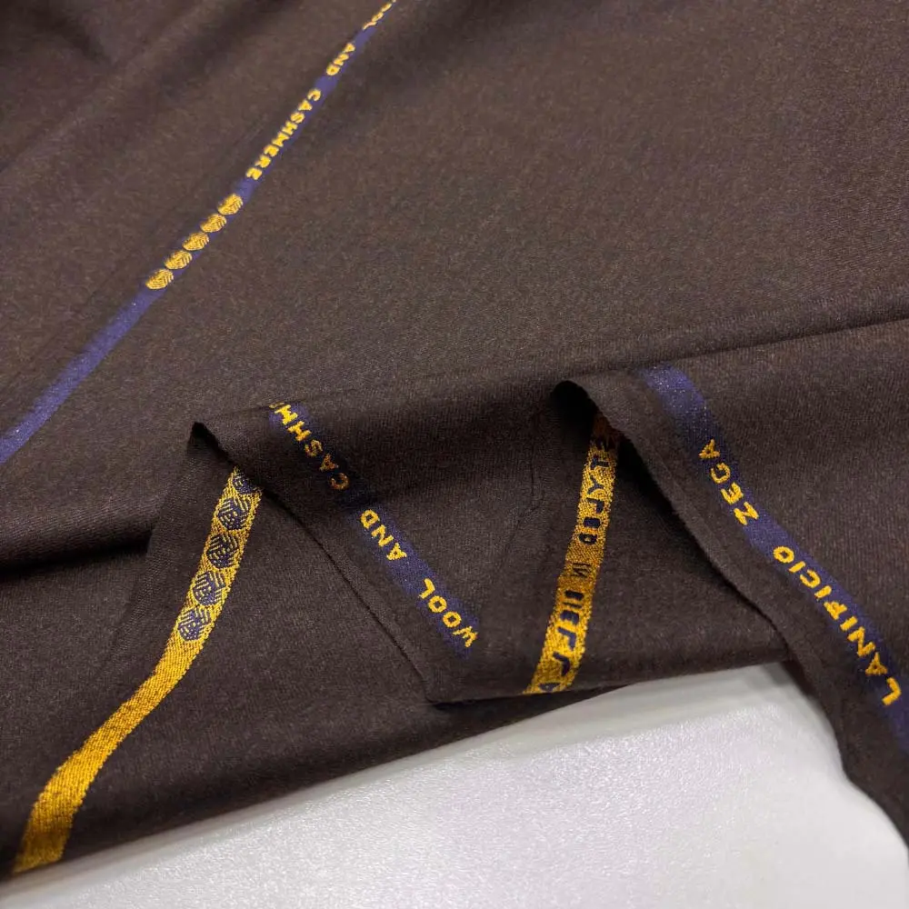 İthal Yün Flanel Kumaş Kahverengi