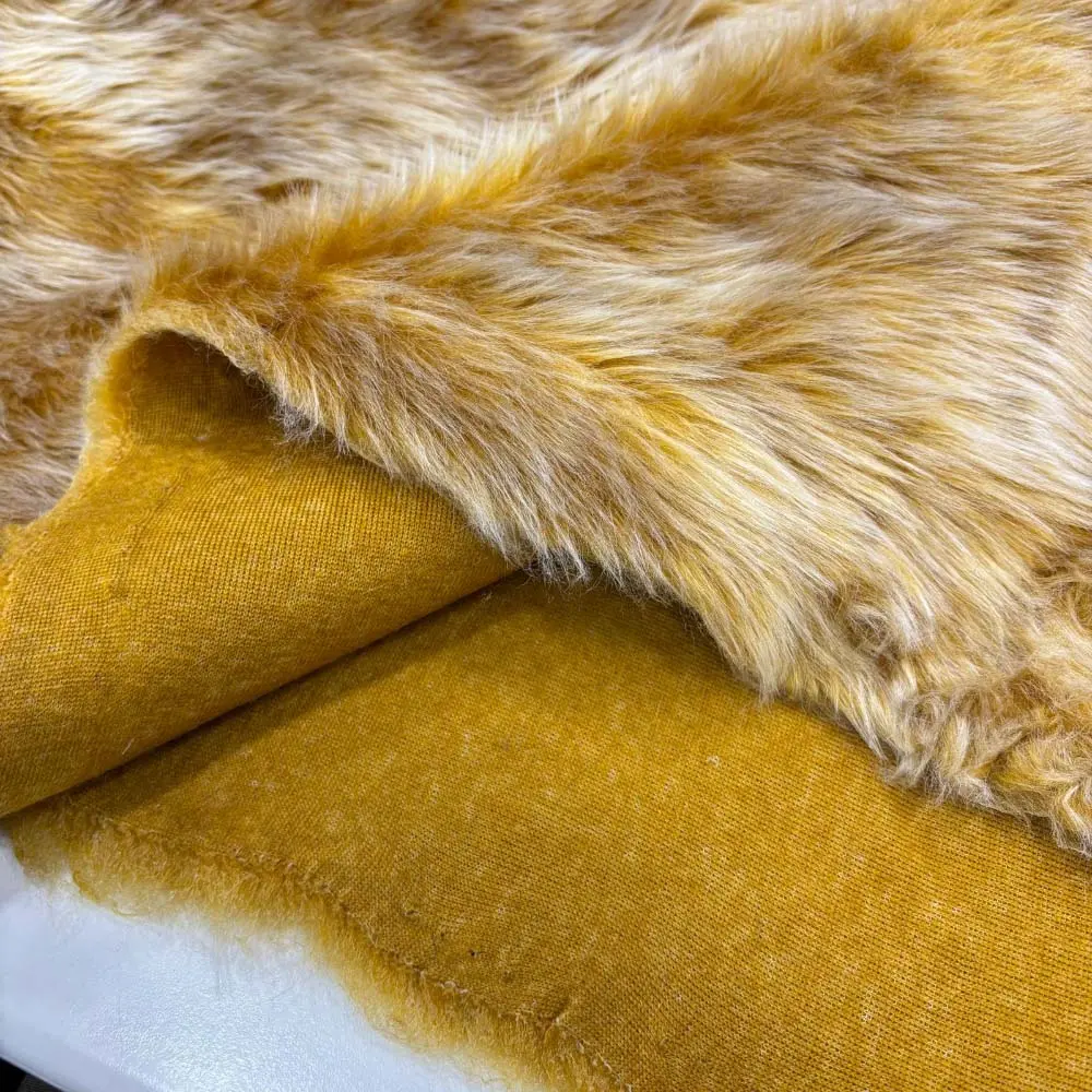 Kürk Kumaş Koyu Hardal