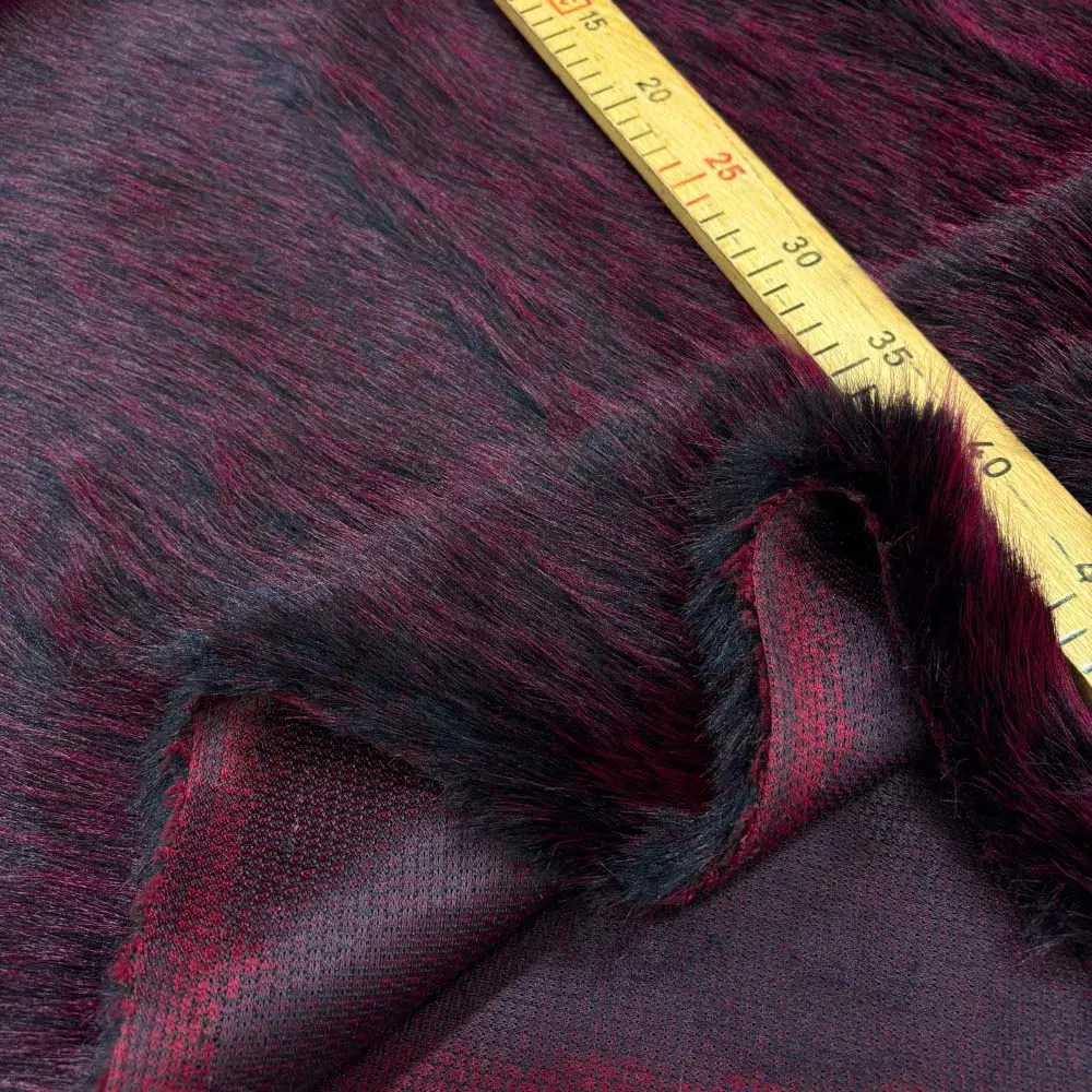 Kürk Kumaş Koyu Kırşıllı Bordo