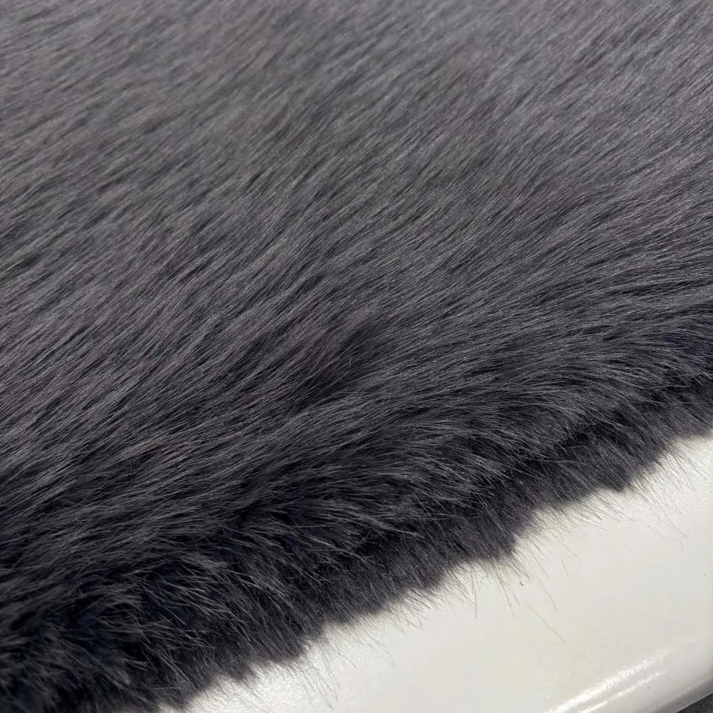 Kürk Kumaş Koyu Koyu Gri