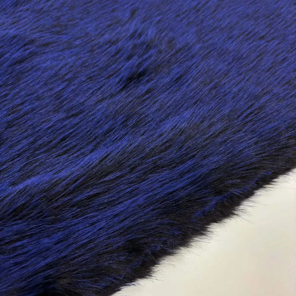 Kürk Kumaş Koyu Saks Mavisi