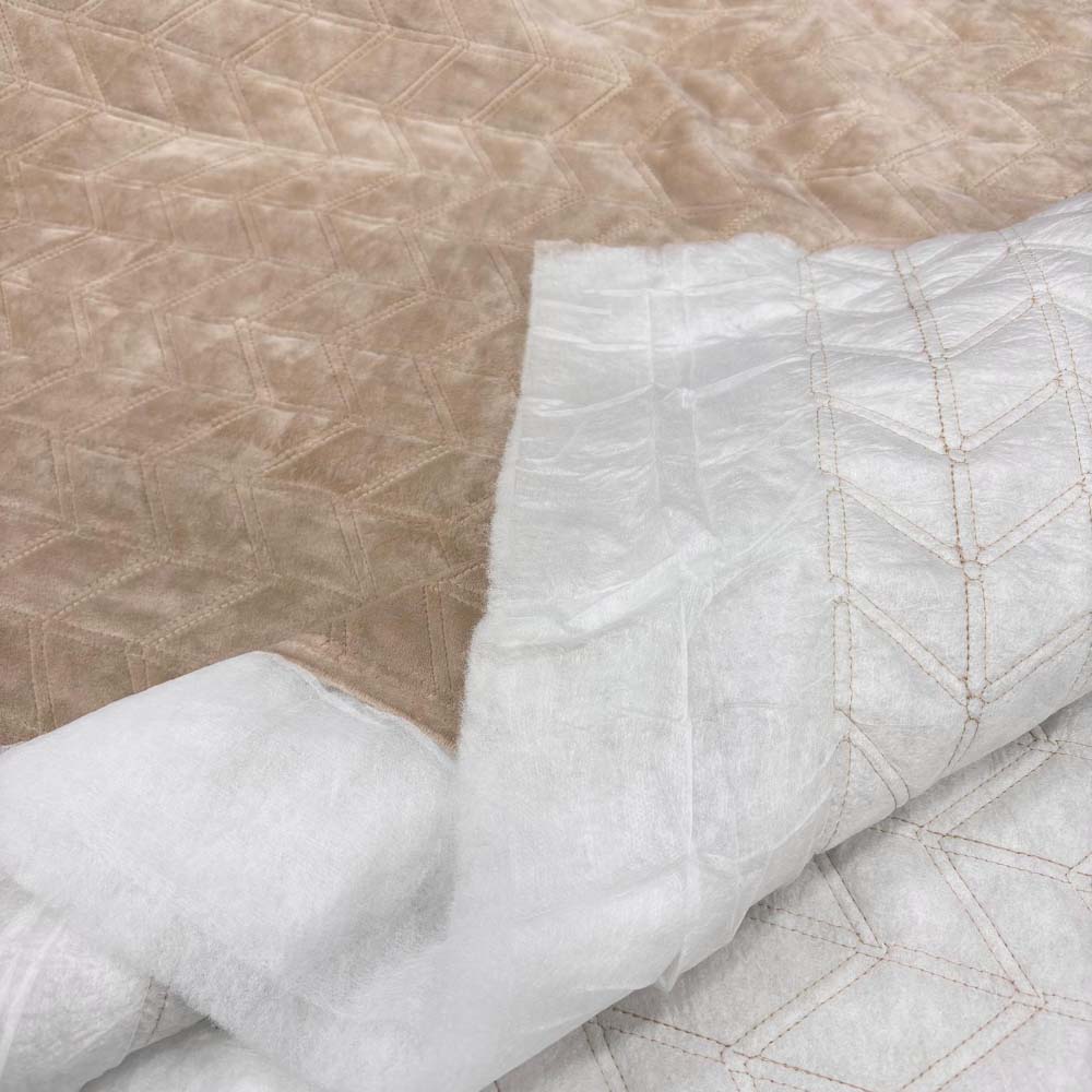 Süet Kapitone Kumaş Bej Süet Kapitone Kumaş Bej