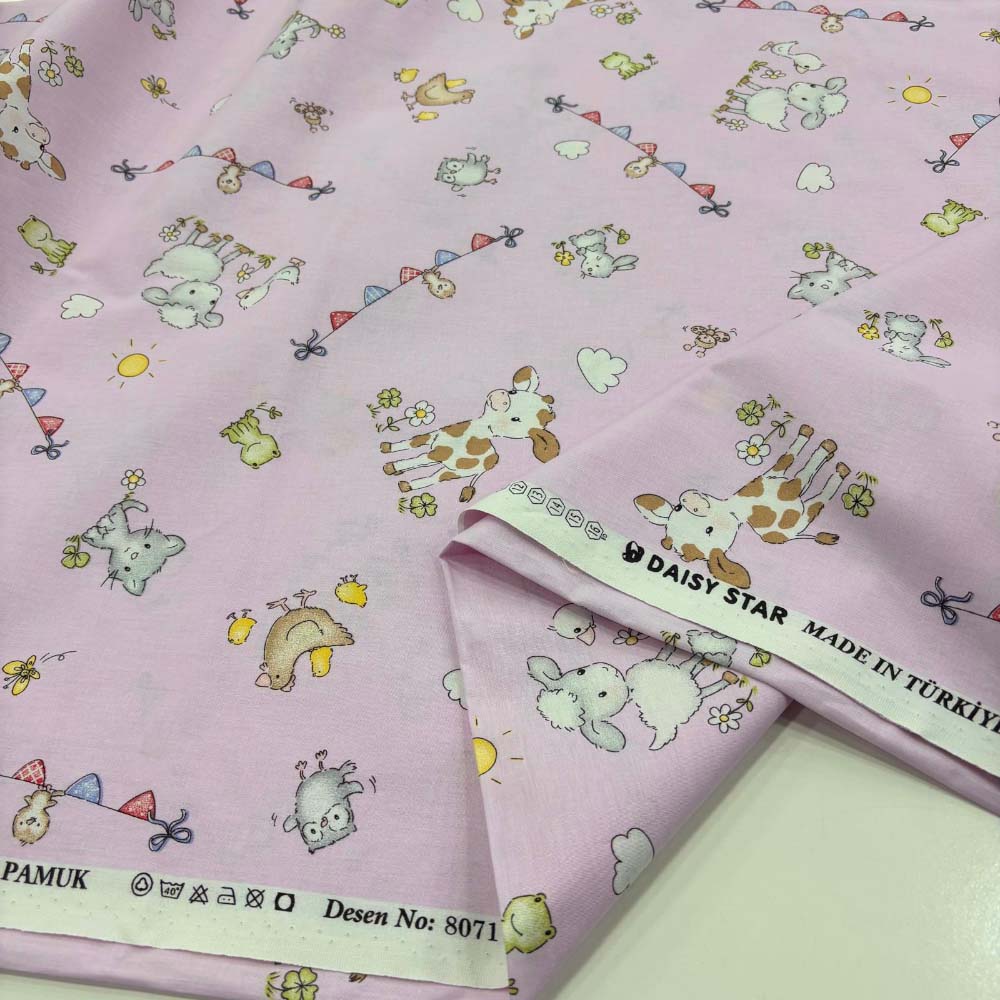 Bebek Desenli Akfil Kumaş