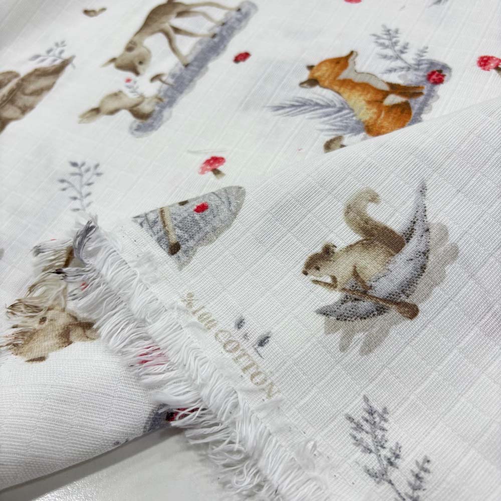 Desenli Bebek Müslin Kumaş