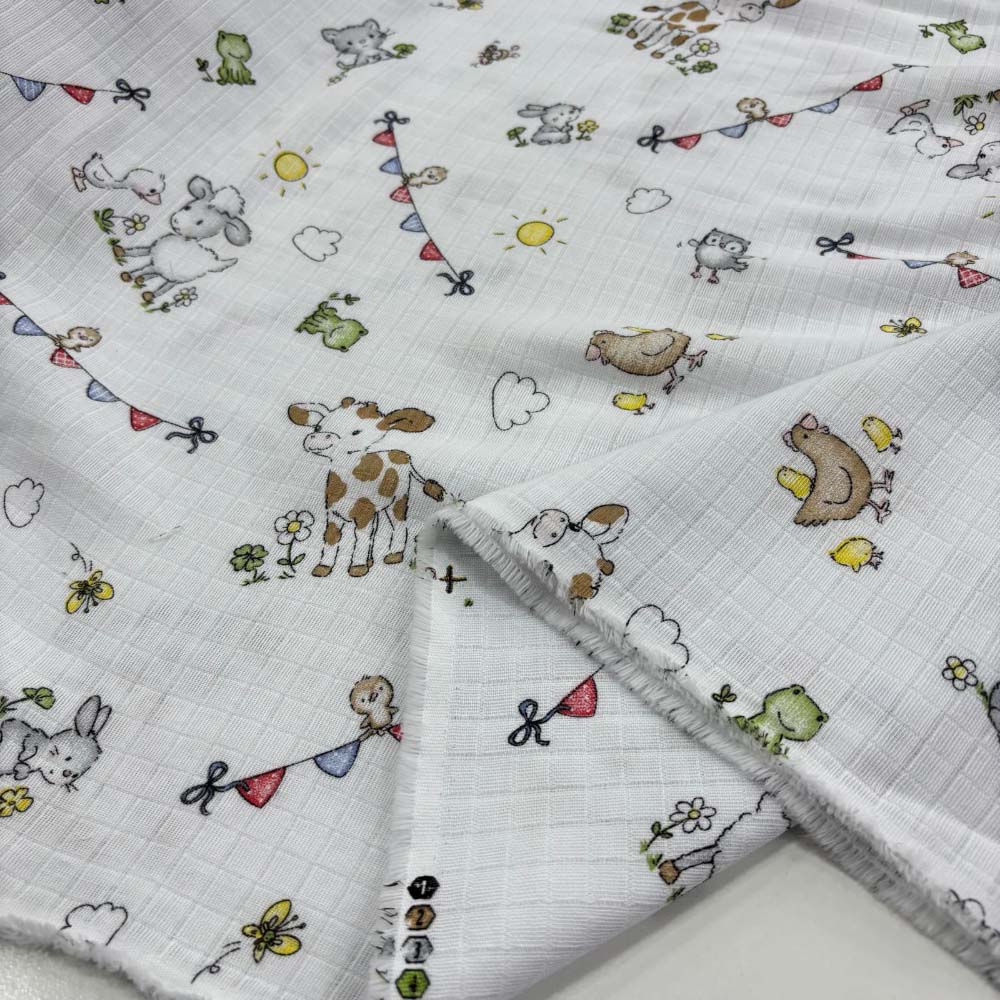 Desenli Bebek Müslin Kumaş