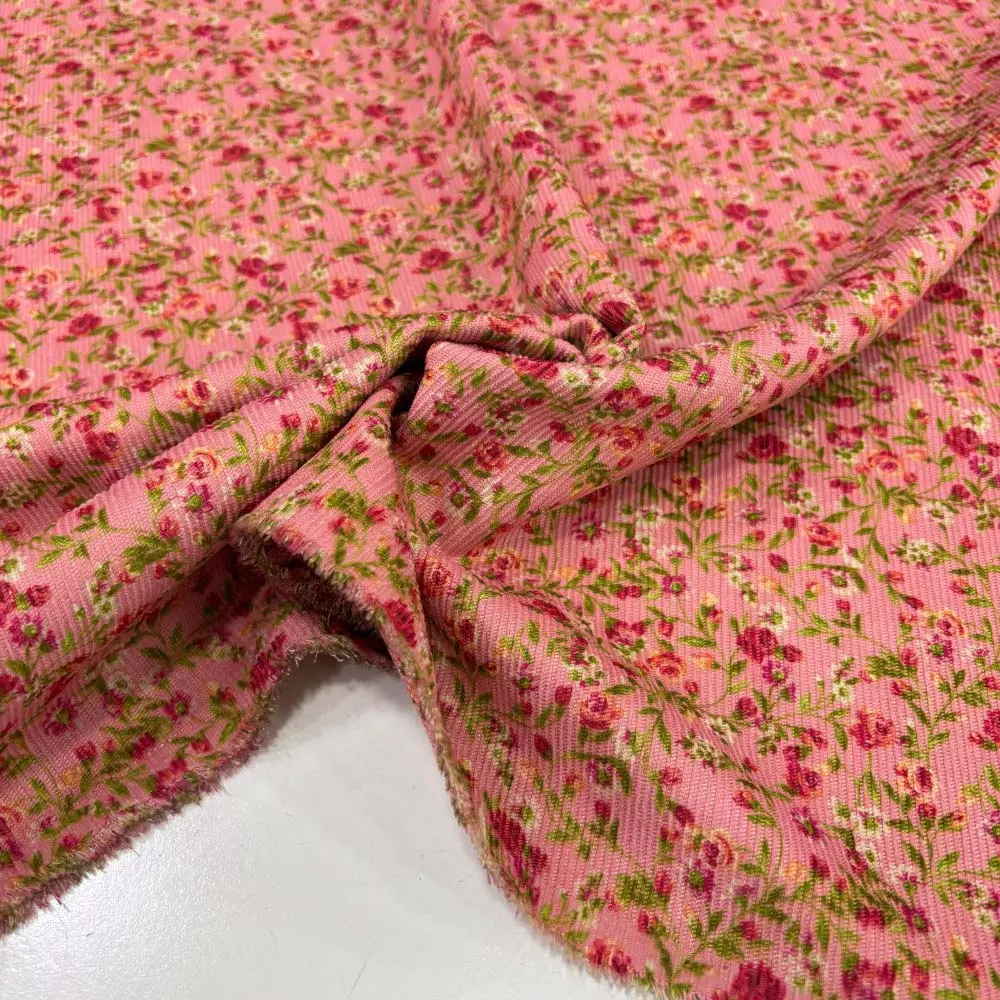 Desenli Fitilli Kadife Kumaş Desenli Fitilli Kadife Kumaş