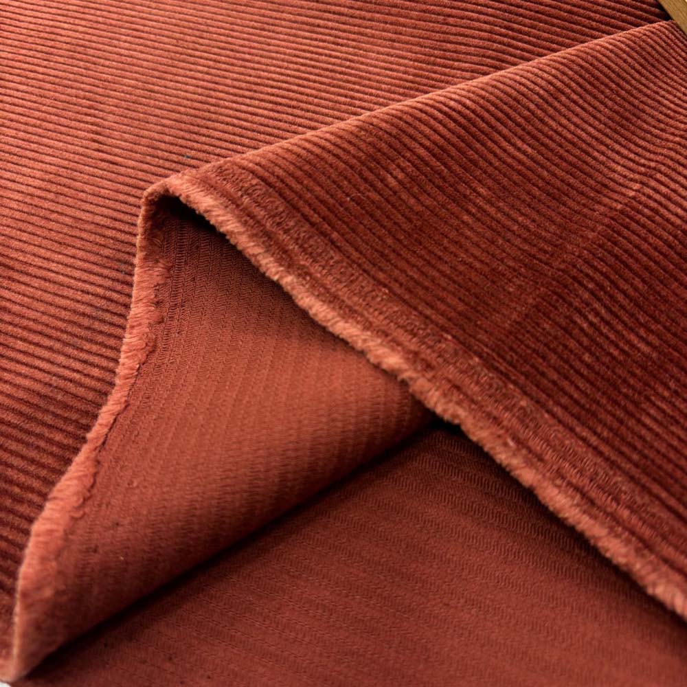 Fitilli Kadife Kumaş Kiremit Fitilli Kadife Kumaş Kiremit