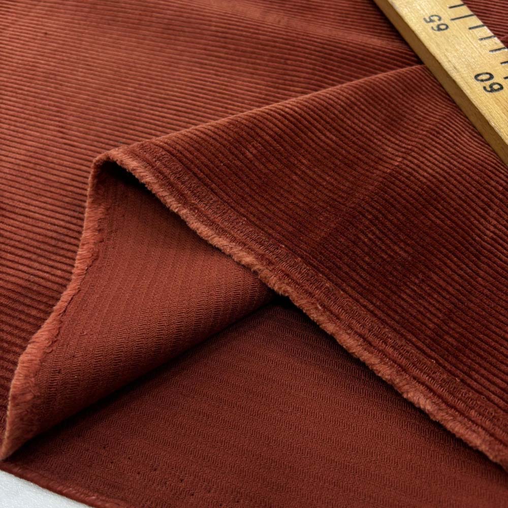 Fitilli Kadife Kumaş Kiremit Fitilli Kadife Kumaş Kiremit