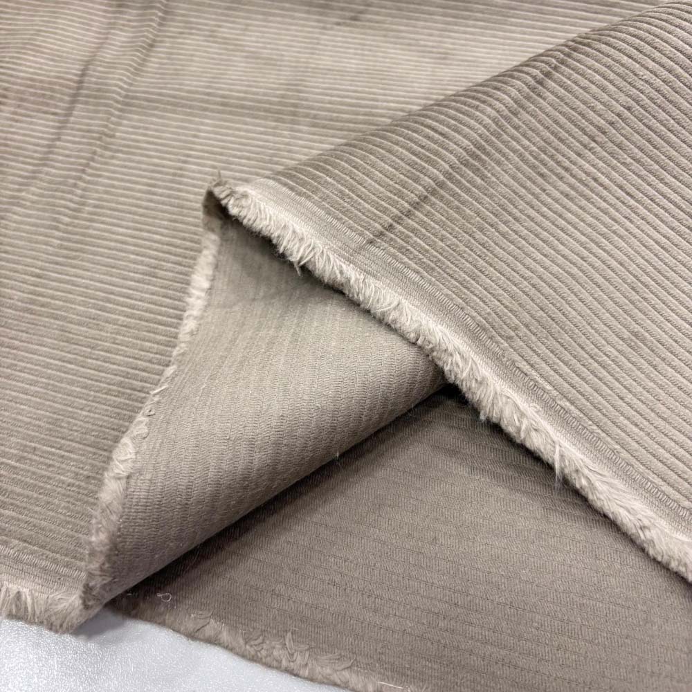 Fitilli Kadife Kumaş Taş Rengi