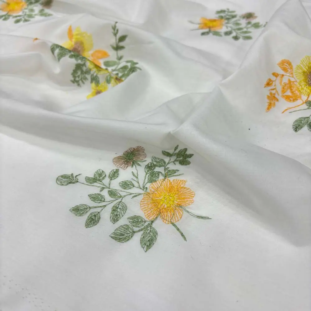 Nakışlı Poplin Kumaş