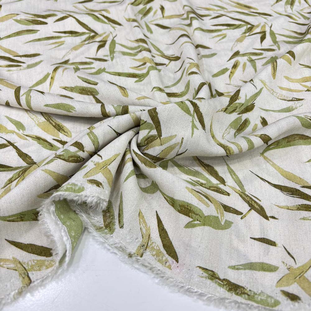 Desenli İpek Vual Kumaş