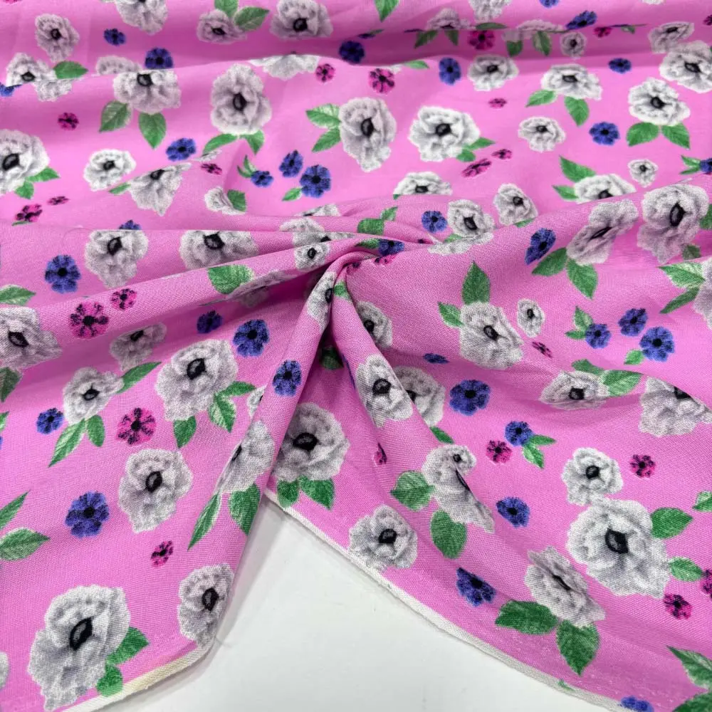 Desenli Viskon Kumaş