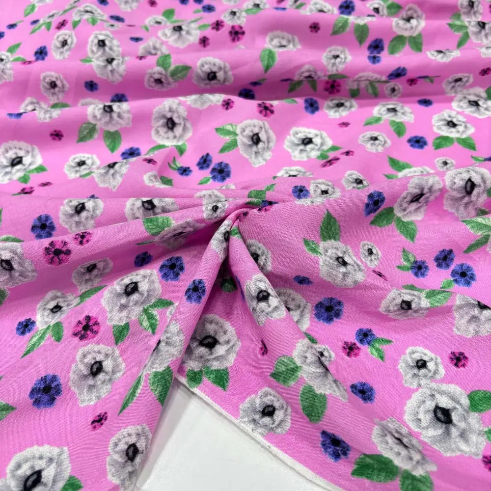 Desenli Viskon Kumaş