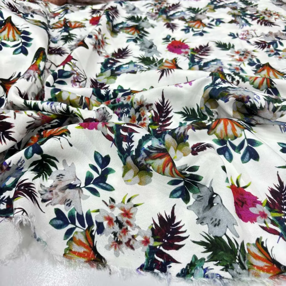 Desenli Viskon Kumaş