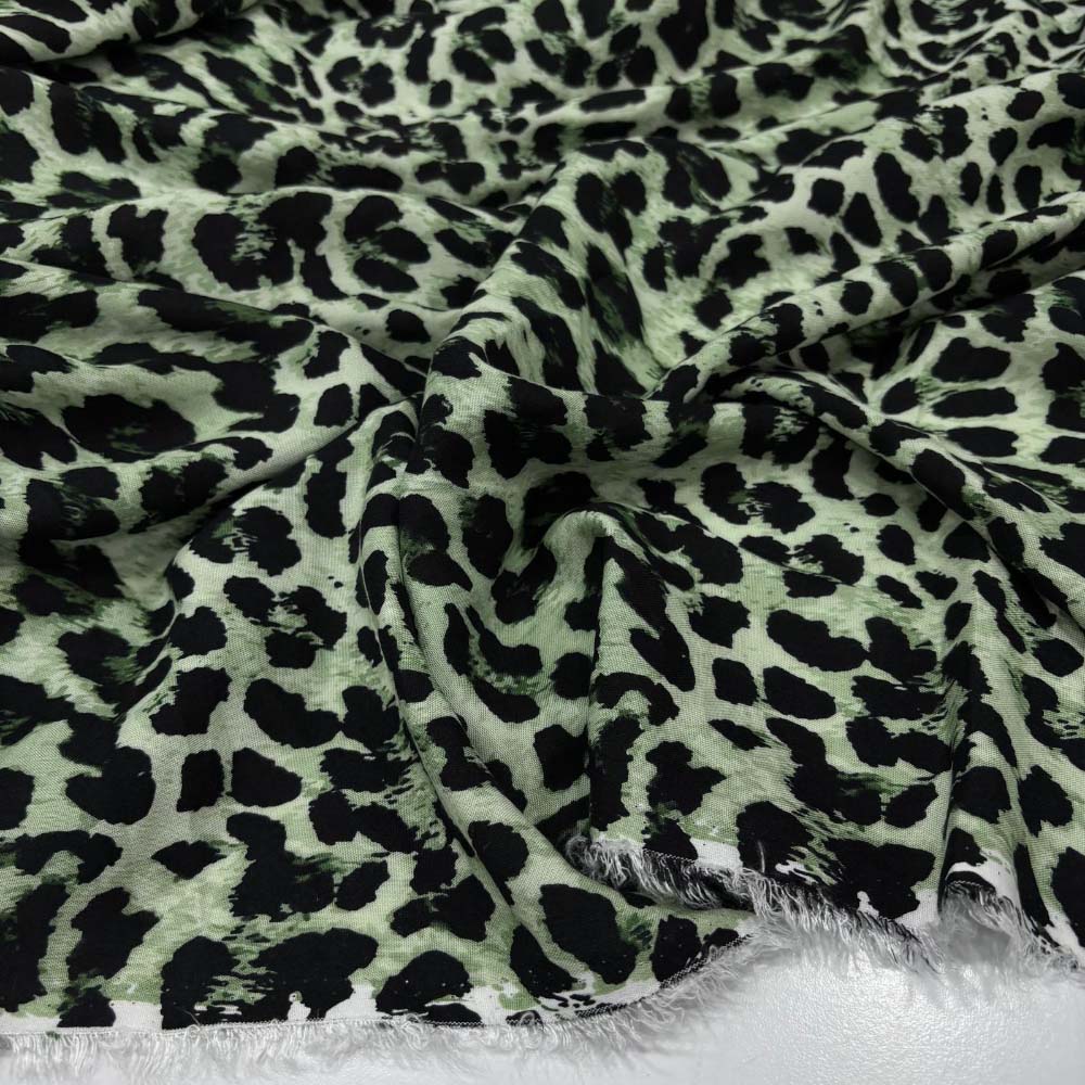 Desenli Viskon Kumaş