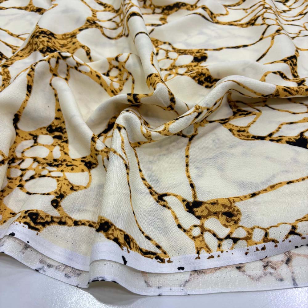 Desenli Viskon Kumaş