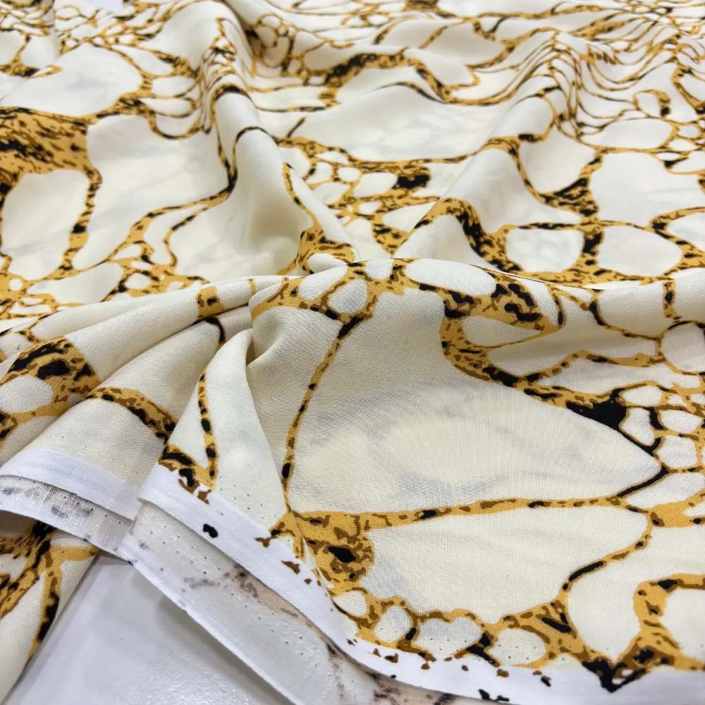 Desenli Viskon Kumaş