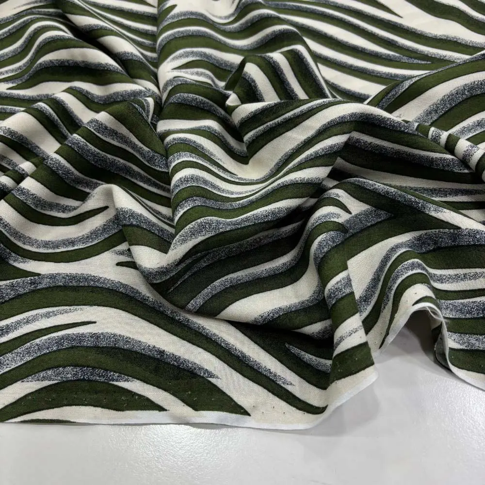 Desenli Viskon Kumaş