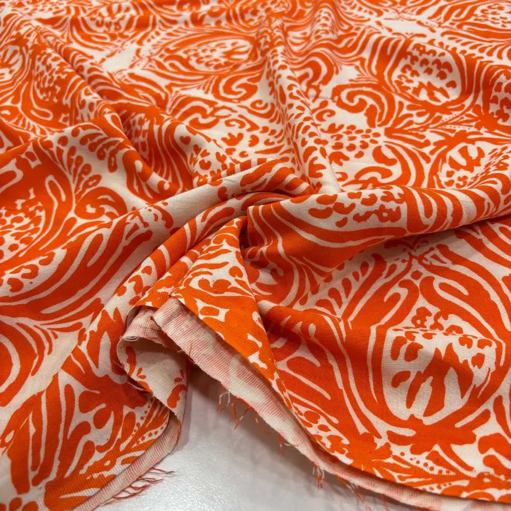 Desenli Viskon Kumaş