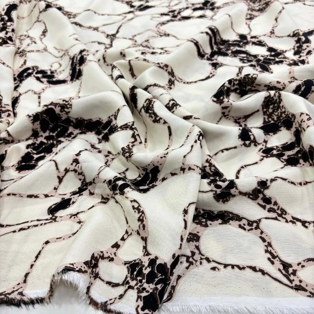 Desenli Viskon Kumaş