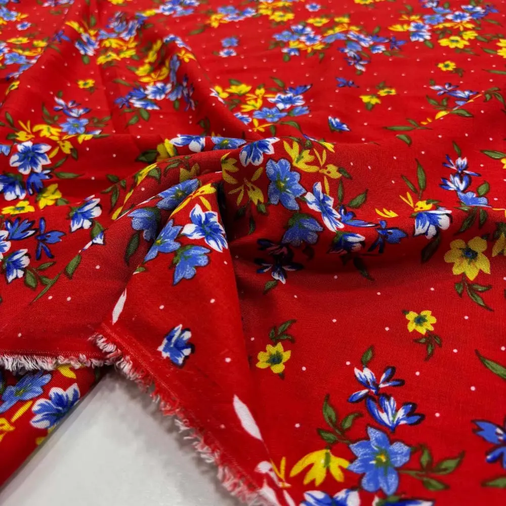 Desenli Viskon Kumaş Desenli Viskon Kumaş