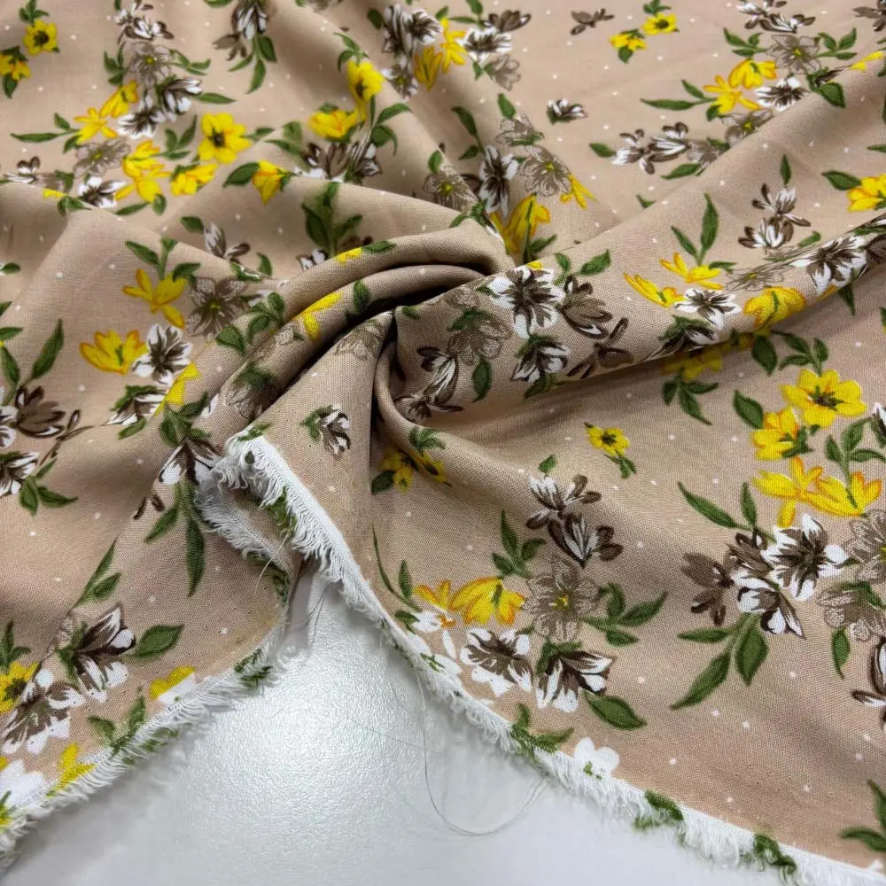 Desenli Viskon Kumaş