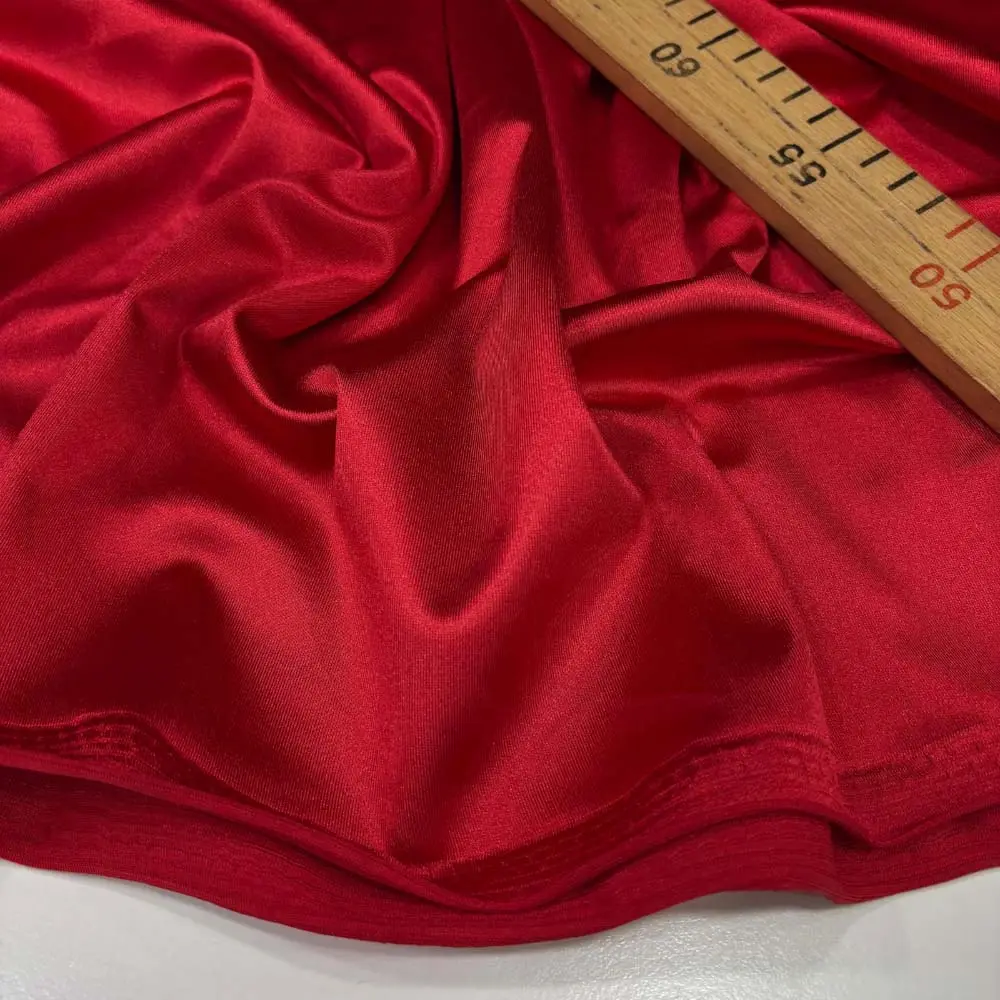 Saten Jarse Kumaş Kırmızı