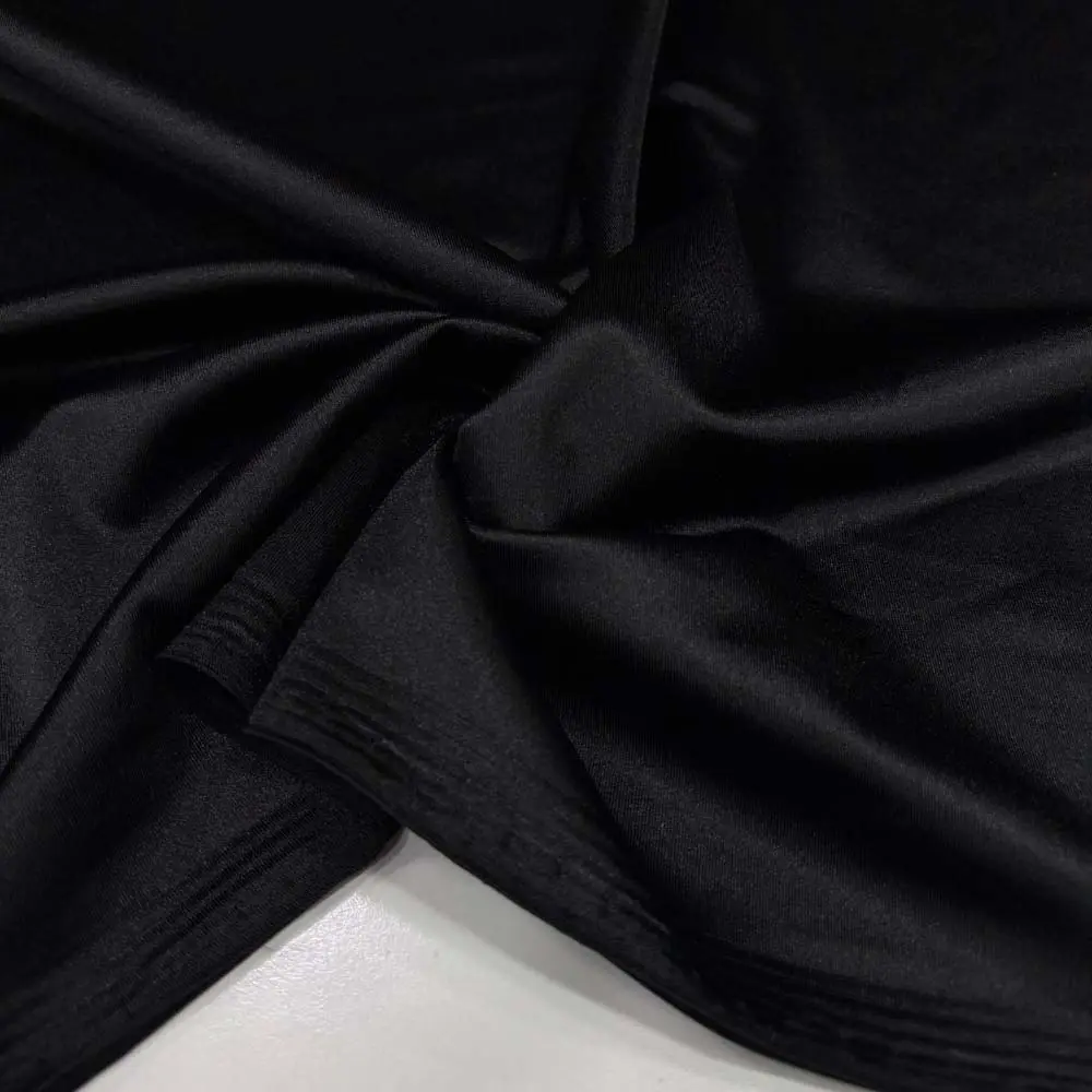 Saten Jarse Kumaş Siyah
