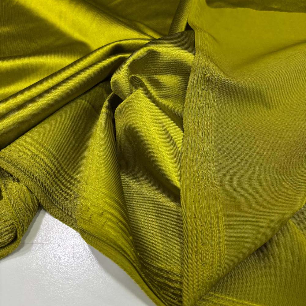 Saten Jarse Kumaş Yağ Yeşili