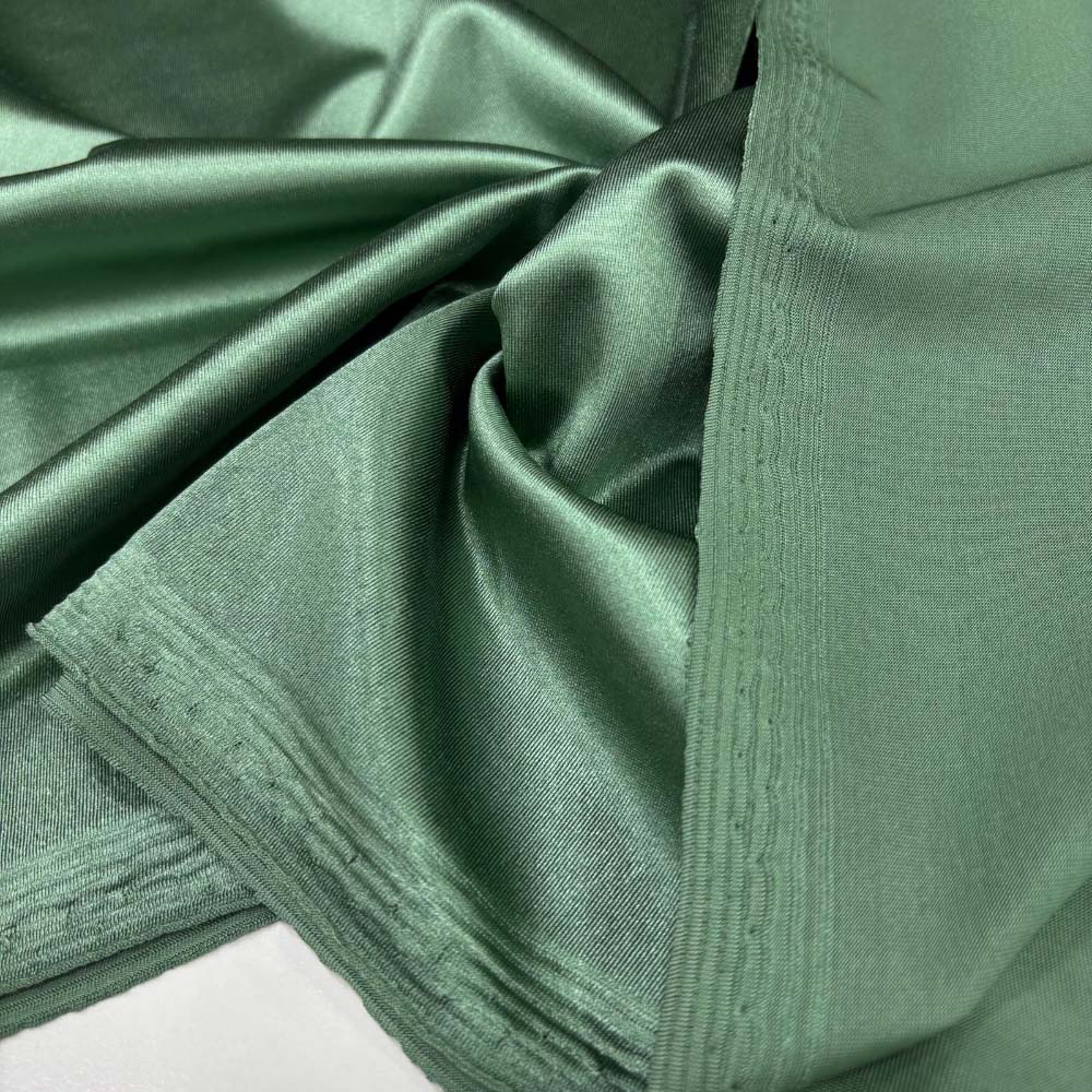 Saten Jarse Kumaş Yeşil