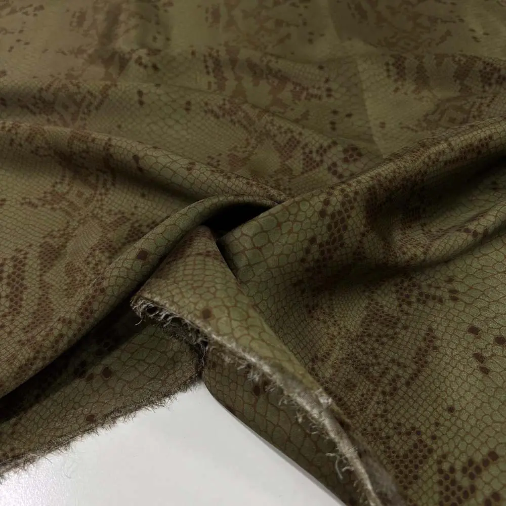 Desenli % 100 İpek Saten Kumaş