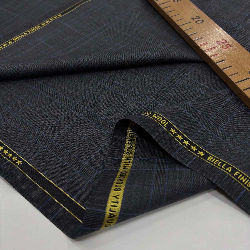 Ekose İthal Kumaş Gri