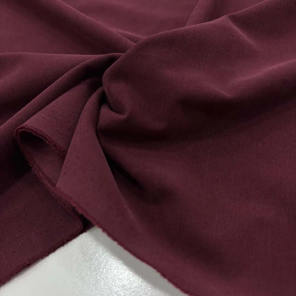 Taşlanmış Penye Kumaş Bordo